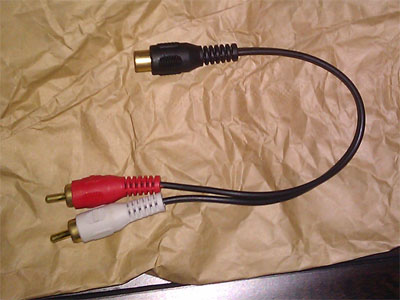RCA Female to 2 RCA Male Y Cable